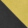 Black Microfiber Black & Gold Stripe Pre-Tied Bow Tie